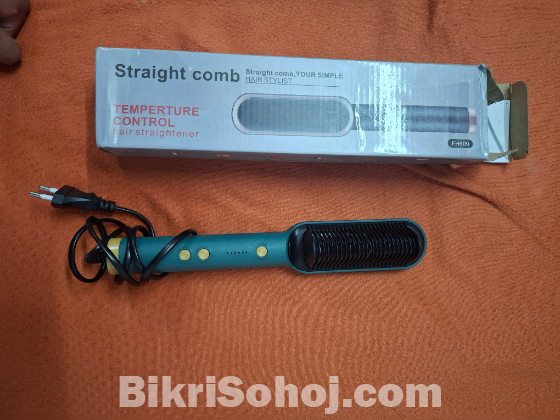 Hair straightener comb